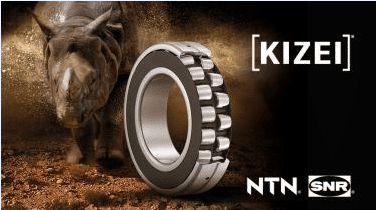 KIZEI®, the first spherical roller bearing with metallic shields. Armoured to face the dirt!