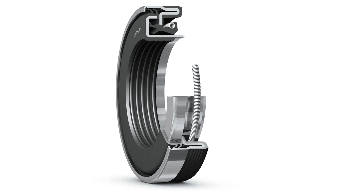 With cassette seal for the operational safety of agricultural machinery