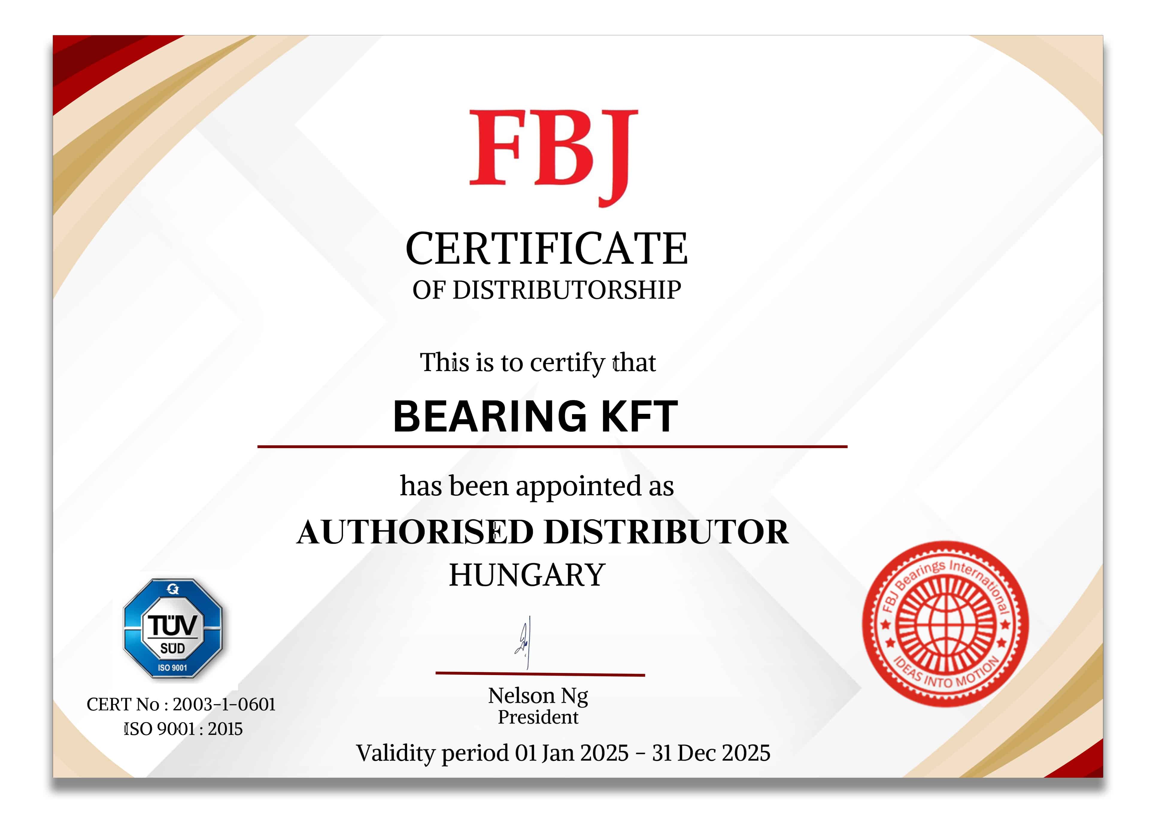 fbj certificate