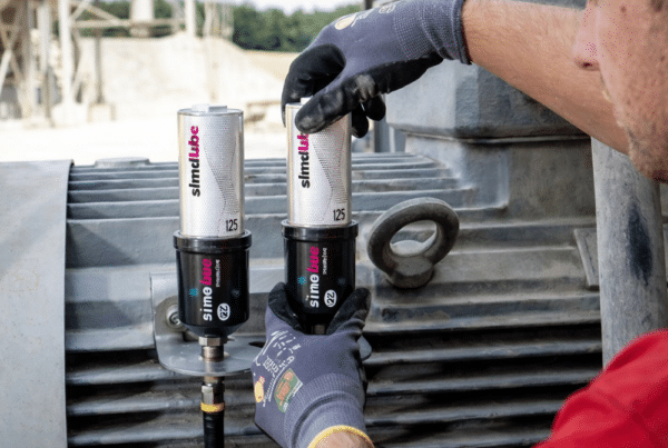 simalube automatic lubricator for electric motor